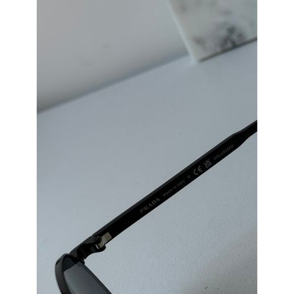NEW Prada PR B51S Polarized Metal Sunglasses in Black - Picture 7 of 7